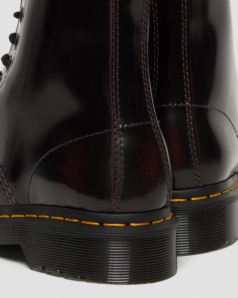 Dr Martens 1460 Arcadia Lær Snørestøvletter Dame Rosa Rød | Norge 624DFM